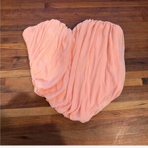 Peach Strapless Dress